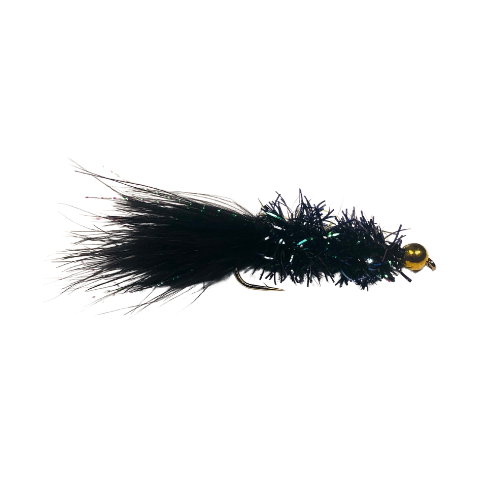 Black Bead Head Fritz Streamer Fly