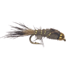 Bead Head Hares Ear Nymph fly in Natural