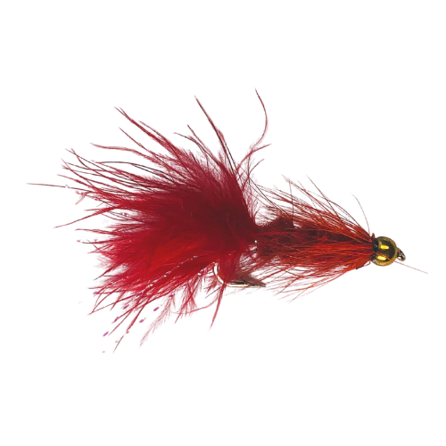 Bead Head Woolly Bugger in Red
