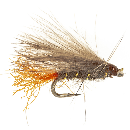 Light Hares Ear Orange Tag Dry Fly