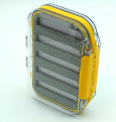 Waterproof swing arm fly box