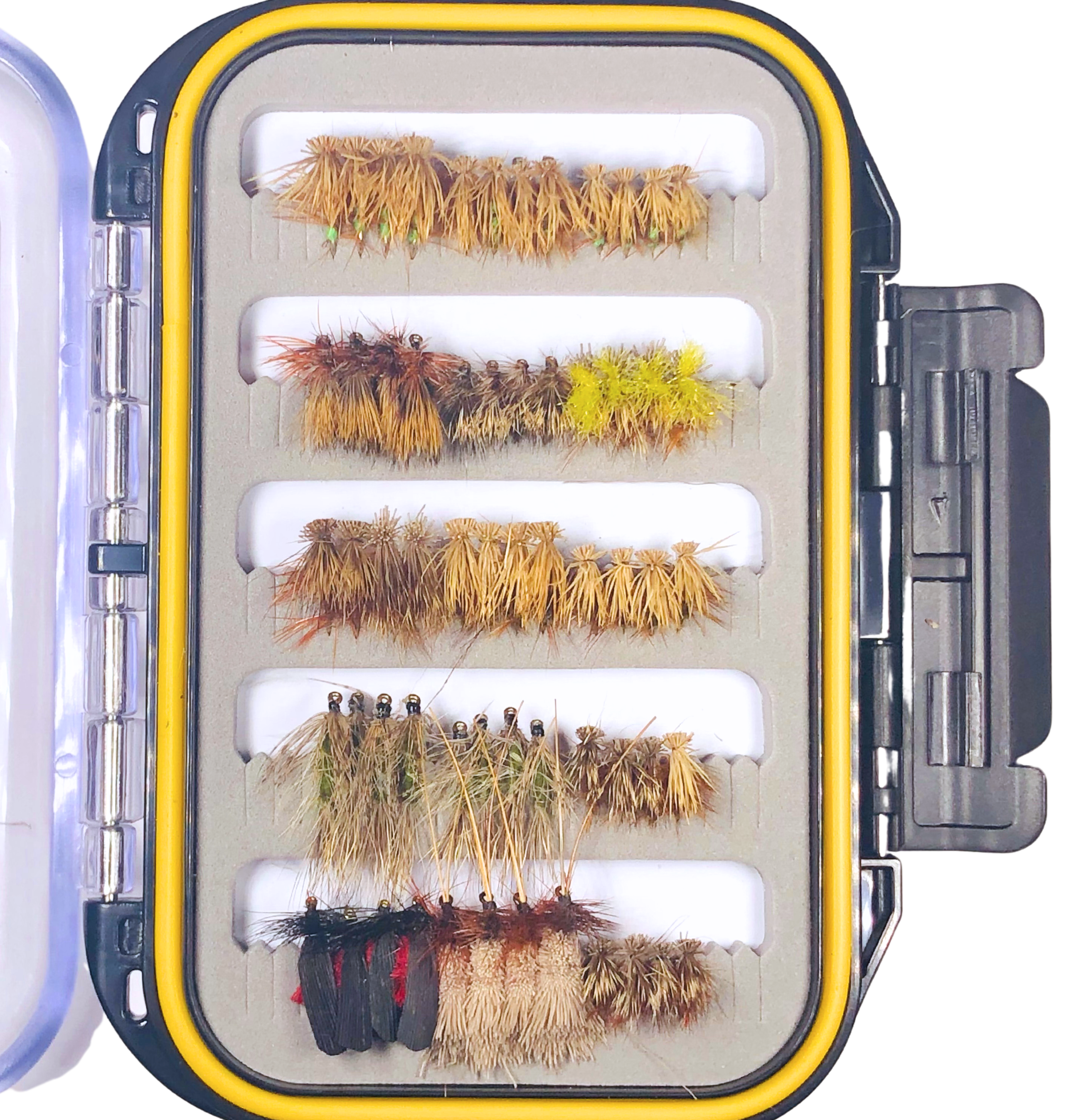 Set of 60 Elk Hair Caddis/Caddis Collection - Fly Fishing Charlotte