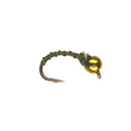 Bead Head Zebra Midge in olive