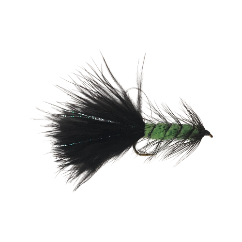 Woolly Bugger in Black and Green